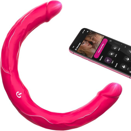 13.4-Inch Dual-Motor Strapless Double-Ended Vibrating Dildo