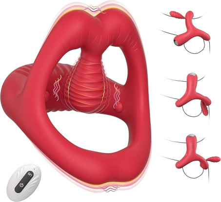 Vibrating Cock Ring Adult Toys for Couples - Penis Ring Mens Vibrator