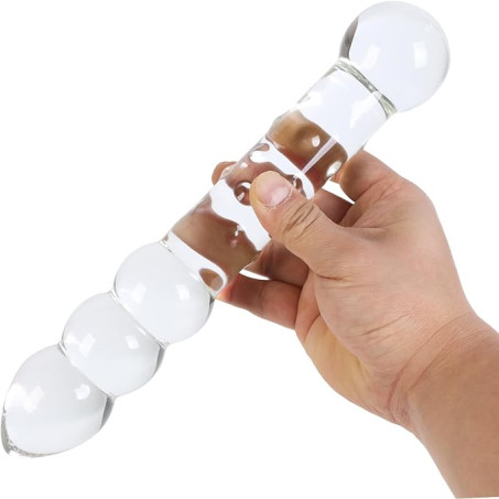 Large Ball Glass Dildo Crystal Female