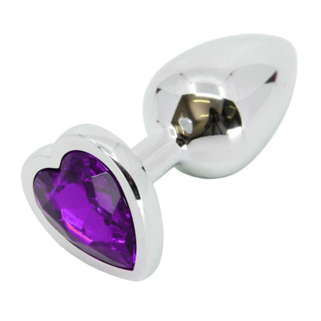 Heart Shaped Metal Anal Plug