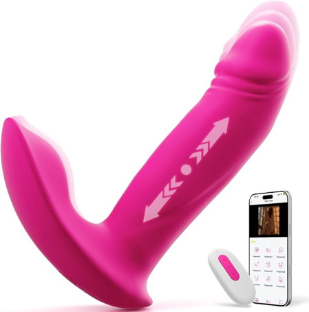 Thrusting Dildo G Spot Vibrator, 3 in 1 Adult Sex Toys for Women