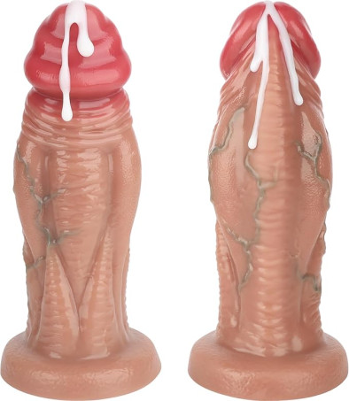 10 Inch Huge Thick Realistic Dildo for Anal Play, Girthy Big Head Suction Cup Silicone Real Skin Dildo