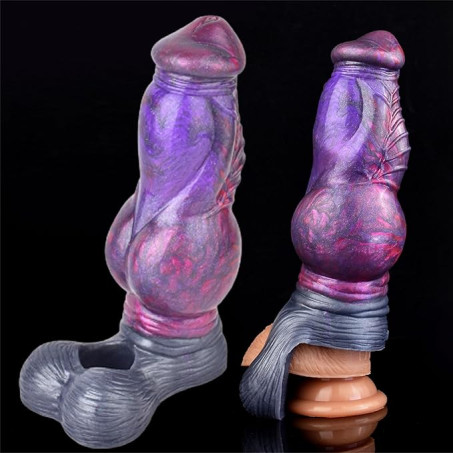 Monster Silicone Penis Extender Sleeve with Support Ring