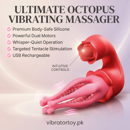 3 in 1 Rose Thrusting Vibrator and Stimulator In Pakistan