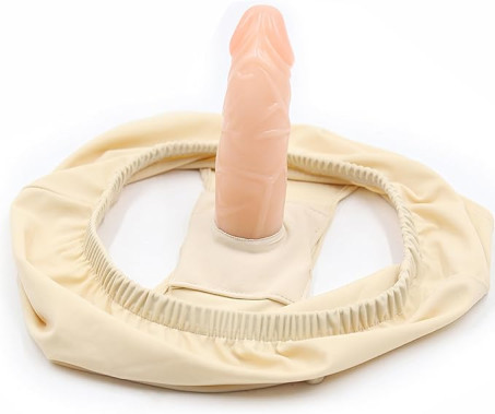 Wearable Silicone Panties with Internal Plug