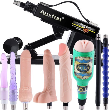 Adjustable Automatic Sex Machine with Realistic Dildo