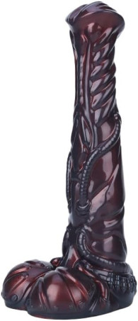 9.6in Silicone Made Huge Soft Colorful Horse Dildo