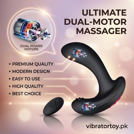 Prostate Massager Inflatable Butt Plug - Remote Control Anal Vibrator In Pakistan