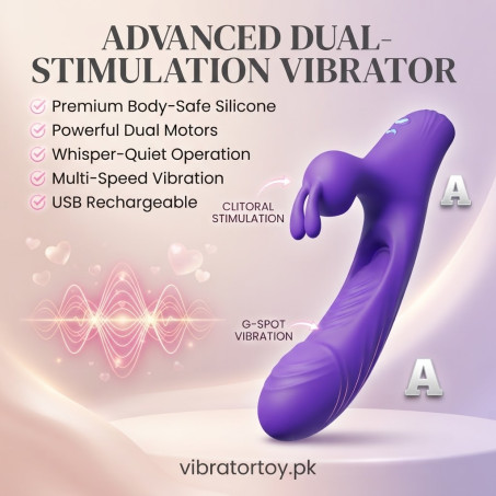 3-in-1 G Spot Rabbit Vibrator with 7 Modes In Pakistan