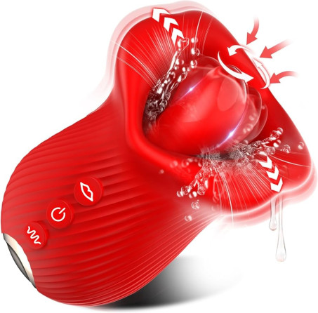 4 in 1 Rose Vibrator with Licking and Vibration in pakistan