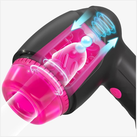 Automatic Air-Pulsing Glans Training Male Masturbator with 3D TPE Sleeve