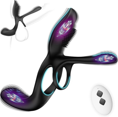 KUSHOR Vibrator for Couple, 3 in 1 Vibrating 