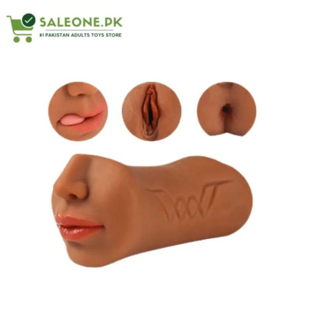 3-in-1 Realistic Triple-Orifice Male Masturbator 