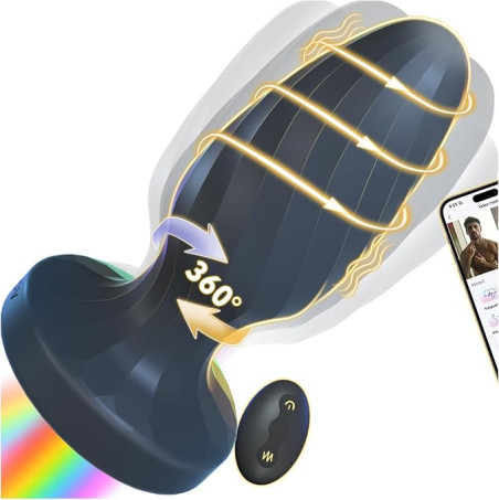 2025 New Upgrade Prostate Massager 4-in-1 Vibrating Rotating Anal Plug