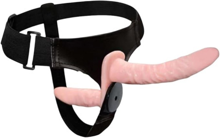 Remote Control Double Dildo Harness Set