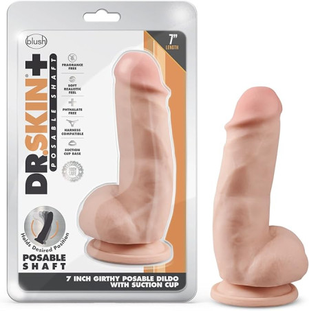 Blush Novelties Dr Skin Plus Realistic Triple Density Dildo