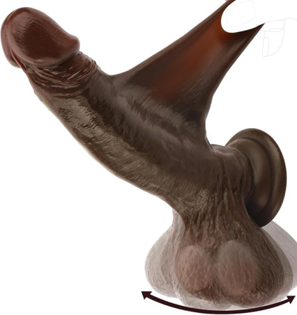 Realistic Huge Dildo with Big Swinging Balls Sex Toys