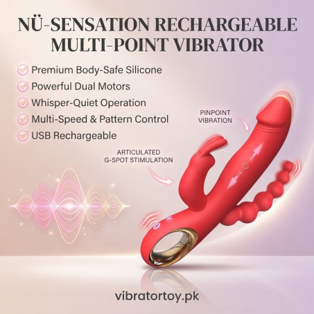 Red Thrusting Vibrator with 10 Modes In Pakistan