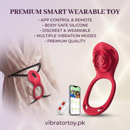 Couples Rose App Remote Control Wearable Vibrator In Pakistan – Discreet Hands-Free Pleasure Toy
