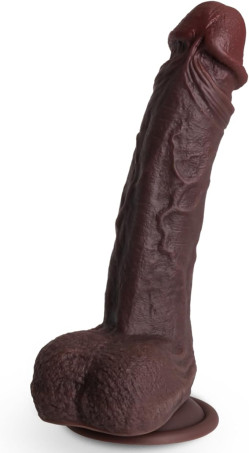 8.3-Inch Dual-Density Liquid Silicone Suction Dildo