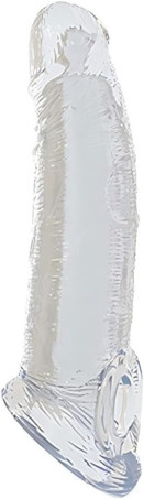 Bigger 8.7inch New Soft Realistic Sleeve Extender Sheath for Men 