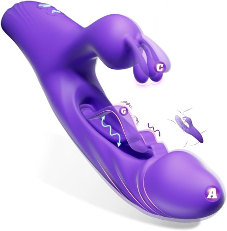 3-in-1 G Spot Rabbit Vibrator with 7 Modes in Pakistan
