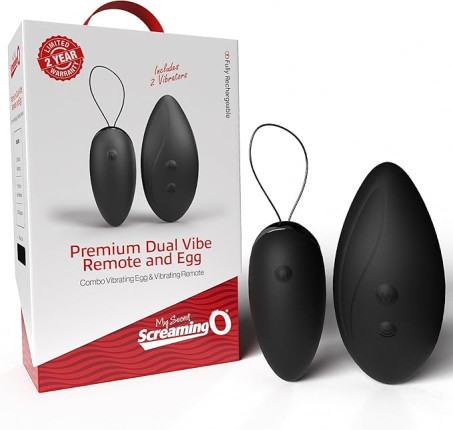 Screaming O Mini Vibrator & Egg Vibrator Set with Remote 