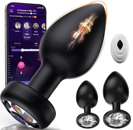 Anal Plug Vibrating Butt Plug, Adult Sex Toys 3PCS Silicone Anal Plugs, Anal Sex Toys