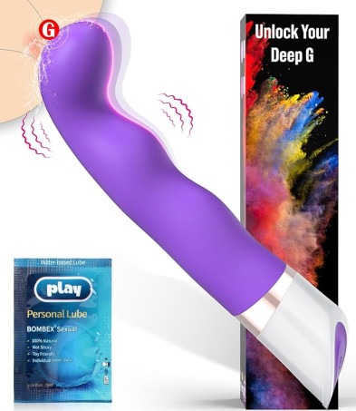 G Spot Vibrator Dildos - Vibrators Wand Curved Tip for Gspot Clitoral Prostate Stimulator, Anal Vibrator Sex Toy for Women