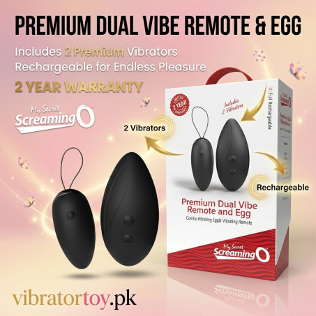 Screaming O Mini Vibrator & Egg Vibrator Set with Remote In Pakistan