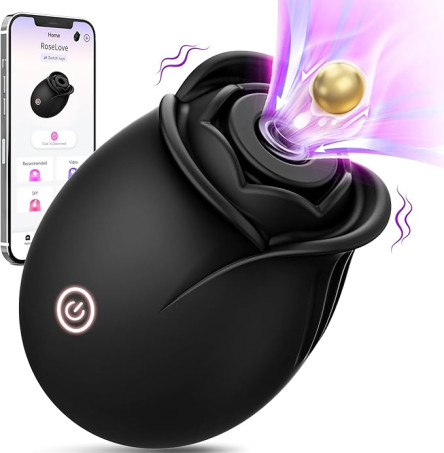 Rose Sex Toy Adult Toys - APP Rose Vibrator for Women Sex Toys