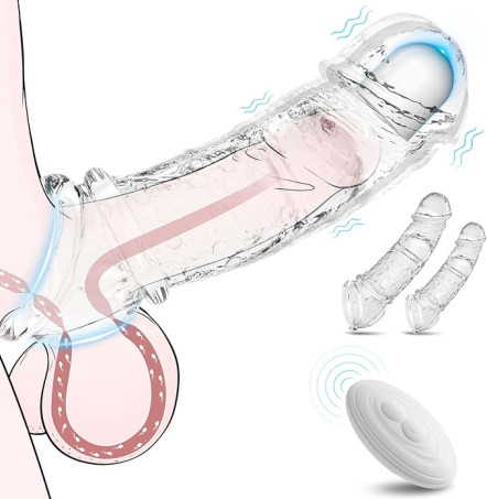 Vibrating Penis Sleeve for Couples – Adds Girth
