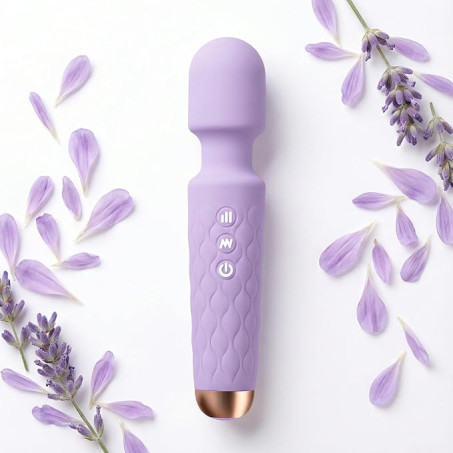 Rechargeable Personal Massager, 8-Speed & 20-Mode Cordless Handheld Percussion Massager 