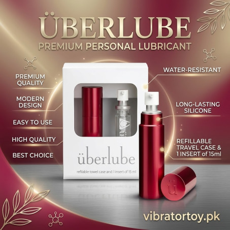 Uberlube Silicone Lube Red Travel Size 15ml In Pakistan – Unscented Personal Lubricant for Couples