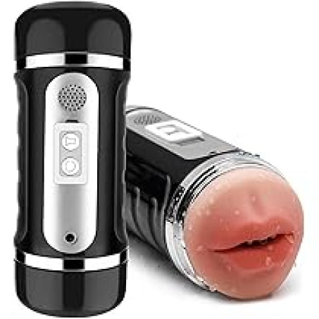 2 In 1 Vibrator Mouth Masturbator Cup