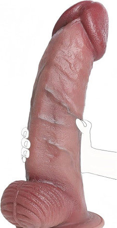 12.5 Inch Huge Thick Realistic Dildo - 8