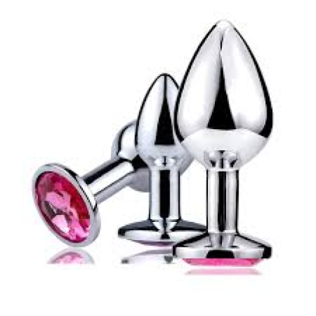 3 Pcs Set Luxury Metal Butt Plug Toys