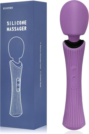 Handheld Wand Massager - Rechargeable Cordless Body Massager with 12 Vibration