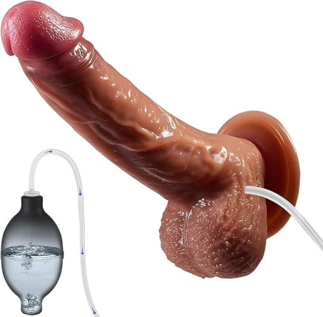 Dildos Squirting Dildo Ejaculating Toy 8.5 Inch Realistic Silicone Dildo