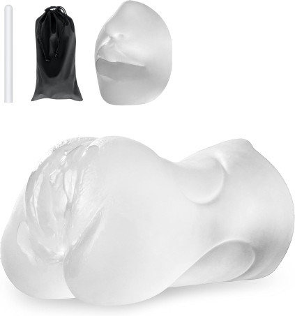 3 in 1 Pocket Pussy Male Masturbator & Drying Stick&Waterproof Storage Bag