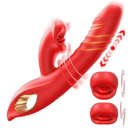 Thrusting Dildo Vibrator Rose Sex Toy In Pakistan