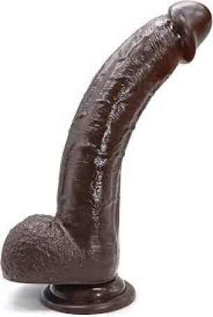 Lifelike G Spot Clitoral Black Huge Dildo