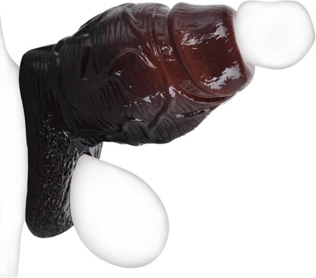 Silicone Open-Head Wide Hollow Penis Sleeve and Girth Enhancer