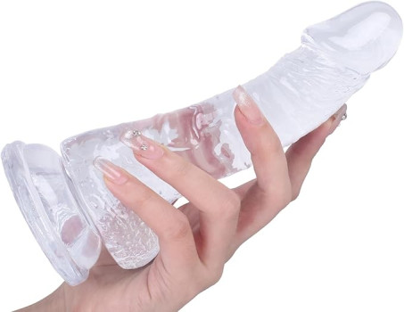 7 Inch Realistic Soft Silicone Dildo with Skin Feeling & Suction Cup