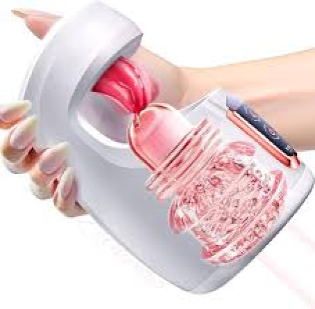 Masturbator Male Sex Toy with 10 Thrusting Sex Machine Stroker