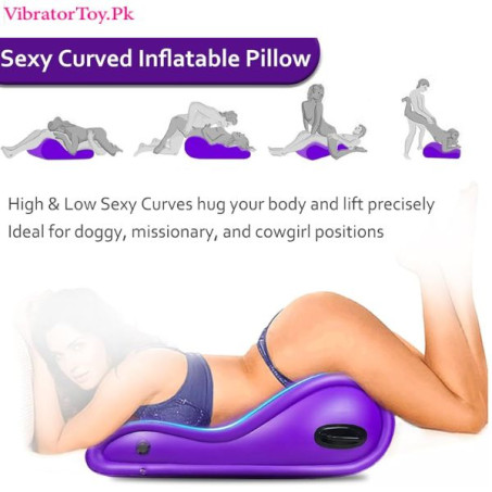 Inflatable Curved Sex Pillow for Couples