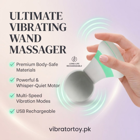 Massage Mini Electric Handheld Massager Wand In Pakistan