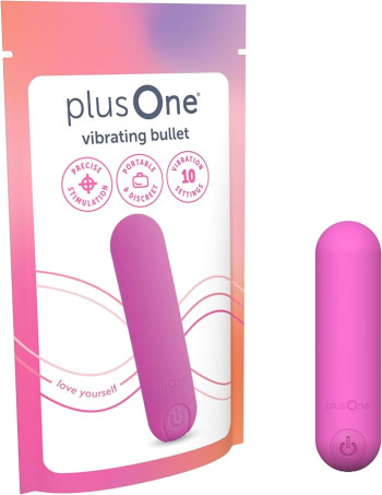 PlusOne Bullet Vibrator for Women, Mini Vibrator Made of Body-Safe Silicone