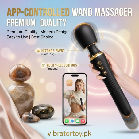 2-in-1 Dual-Ended Vibrator Wand - 8 Vibration In Pakistan