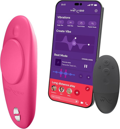We-Vibe Moxie Wearable Lay On Panty Vibrator 
